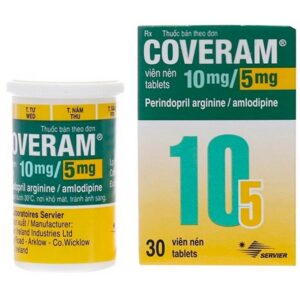 Thuốc Coveram 10mg/5mg Servier điều trị tăng huyết áp (30 viên)