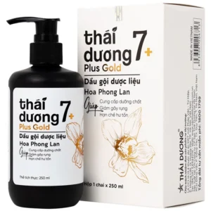 Dầu gội dược liệu Thái Dương 7 Plus Gold Hoa Phong Lan giảm ngứa, rụng tóc (250ml)