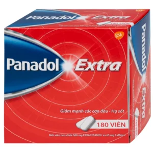 Viên nén Panadol Extra đỏ GSK giảm mạnh các cơn đau, hạ sốt, điều trị đau đầu, đau lưng (15 vỉ x 12 viên)